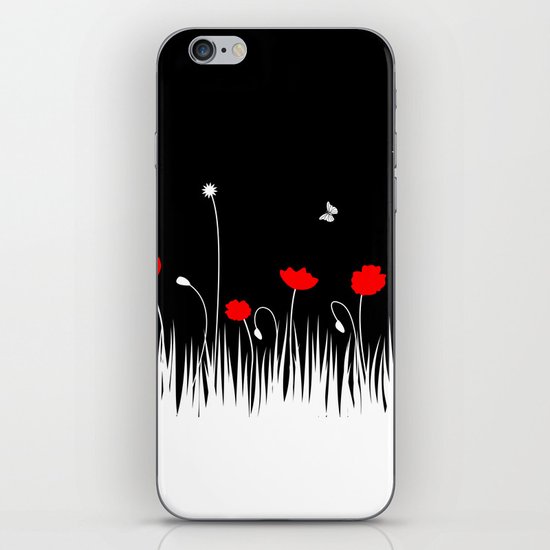 Red poppies iPhone & iPod Skin