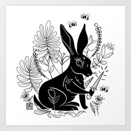 Killer Rabbit Art Print