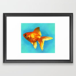 goldfish realism Framed Art Print