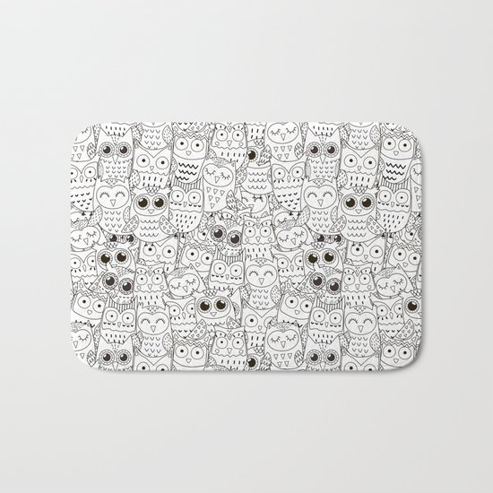 Kiss My Owl Bath Mat