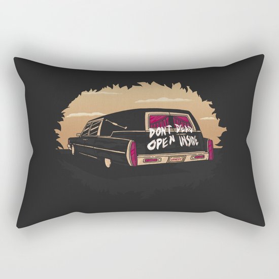 Don't open, dead inside Rectangular Pillow