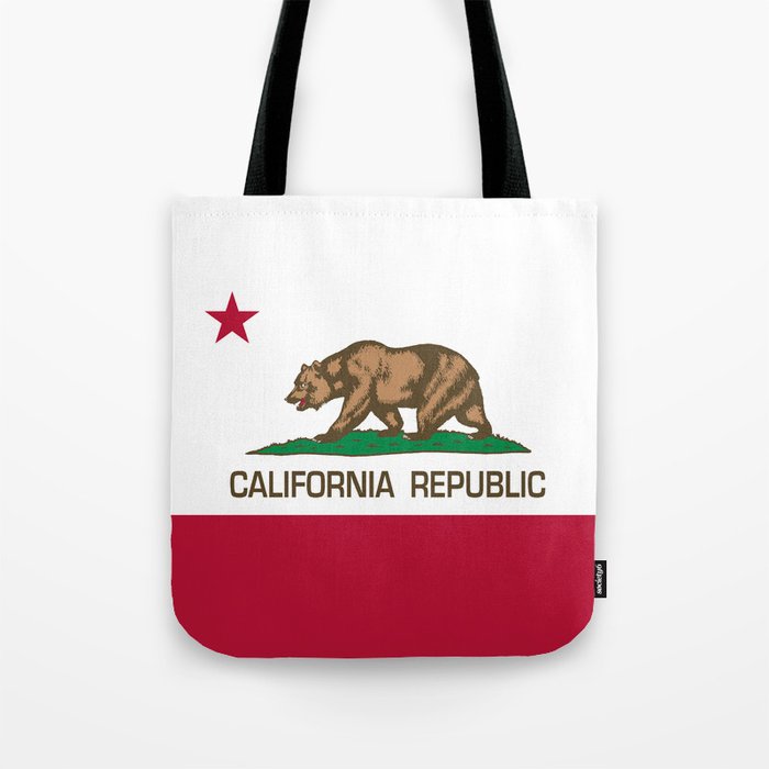 California Republic Flag Bear Tote Bag By Bauhaus Society6 California Republic Flag Bear Tote Bag