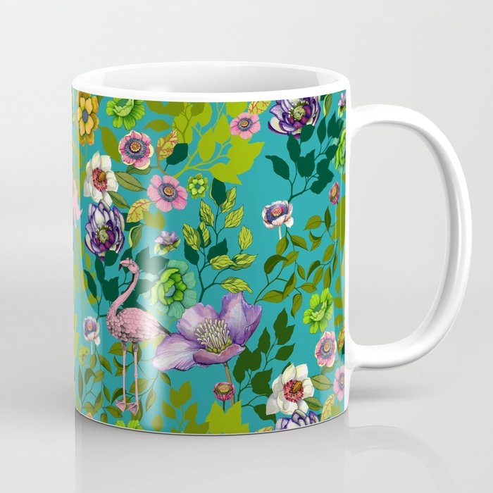 Flamingo Flowers Coffee Mug