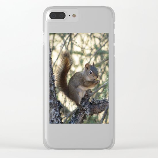 Soldotna Red Squirrel Clear iPhone Case