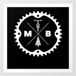 Mountain Bike Bicycle Biker Art Print