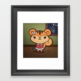 Phoebe the Know-all Squirrel Framed Art Print