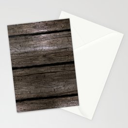 Brown textured wooden surface Stationery Card