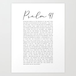 Psalm 91 Whoever dwells in the shelter of the Most High Art Print