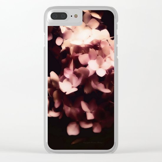 Hydrangea Clear iPhone Case