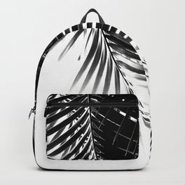 Palm Leaves Black & White Vibes #1 #tropical #decor #art #society6 Backpack | Photo, Home Decor, Palm Tree Fronds, Beach Vibes, Botanical, Exotic Leaves, Summer Vibes, Tropical Vibes, Plant, Digital 