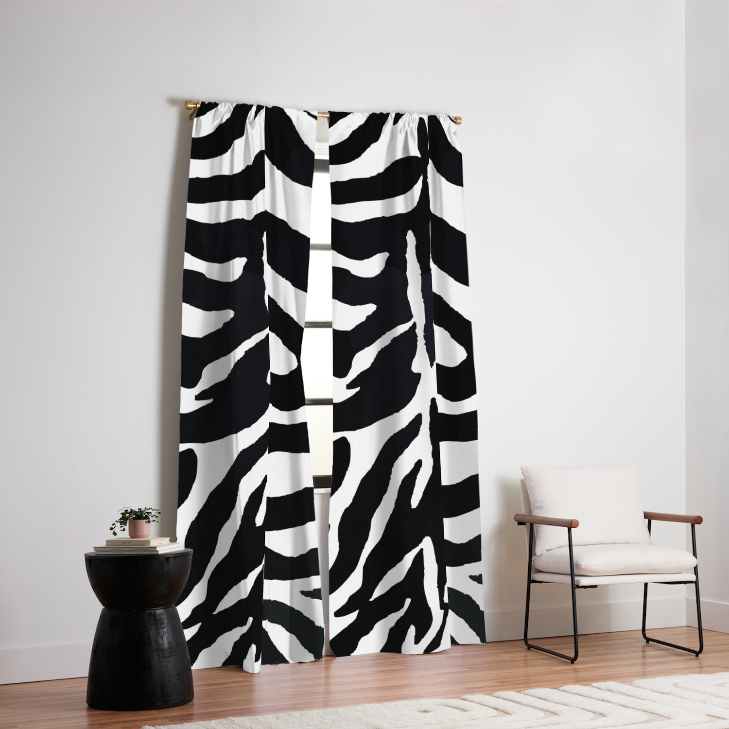 Zebra Print Blackout Curtain By Mariamarinova1 Society6