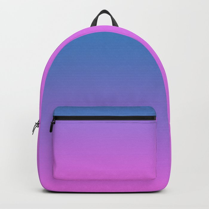 Pink blue Ombre Backpack by fuzzyfox85