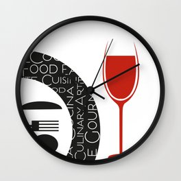 HAA-0093 Kitchen Art Eat And Drink 12x12 Wall Clock