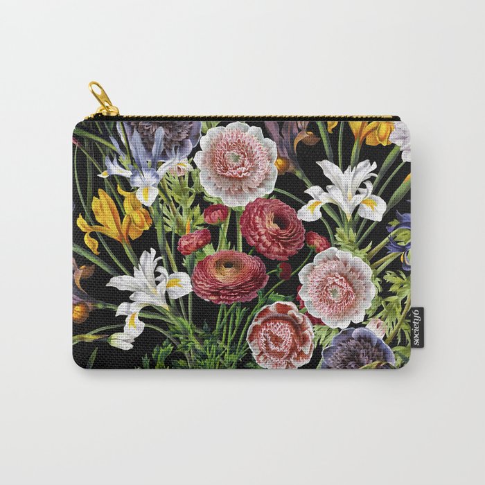 Floral, Zipper Pouch, Pencil Pouch, Makeup bag, Flowers, Botanical