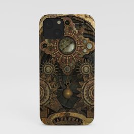 Rusty Vintage Steampunk Gears iPhone Case | Brownsteampunk, Mystic, Goth, Retro, Illustration, Abstract, Gothic, Digital, Antique, Graphicdesign 