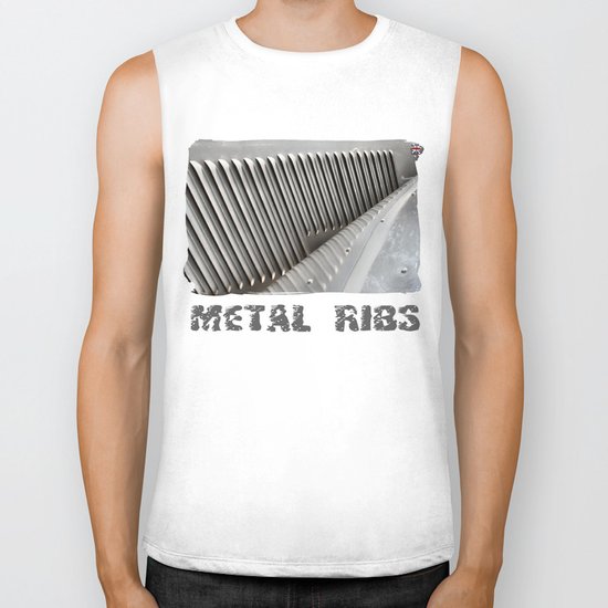 Metal Ribs Biker Tank