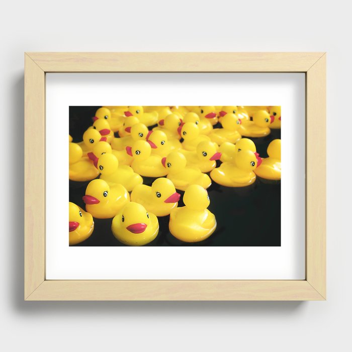 Little Ducklings Recessed Framed Print