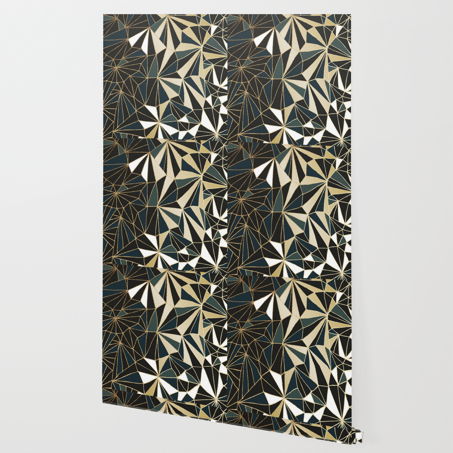 New Art Deco Geometric Pattern Emerald Green And Gold Wallpaper New Art Deco Geometric Pattern Emerald Green And Gold Wallpaper