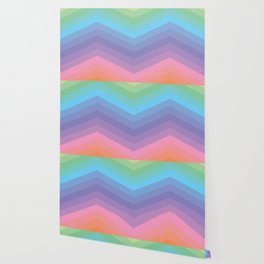 Rainbow Chevron Arrow Gradient  Wallpaper