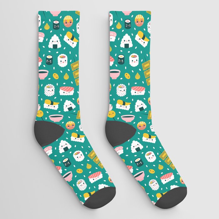 Happy sushi pattern Socks
