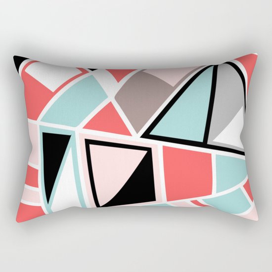 Abstract #534 Facets Rectangular Pillow