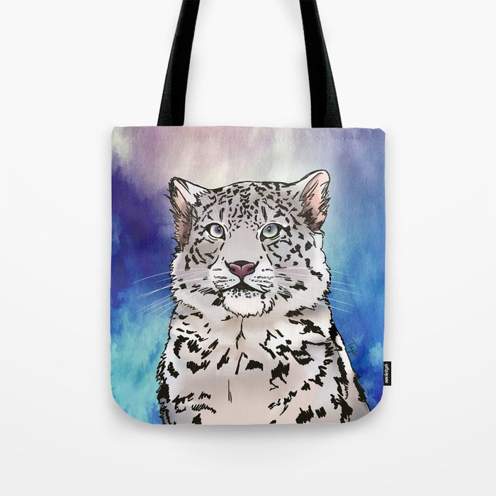 Snow Leopard Tote Bag by Taylor York Society6