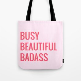 TRIPLE B'S Tote Bag | Ladies, Beautiful, Empower, Print, Pop Art, Pink, Valentine, Feminism, Graphicdesign, Quotes 