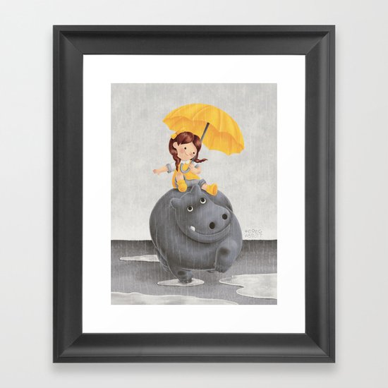 And It Poured Framed Art Print