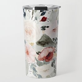 Loose Watercolor Bouquet Travel Mug