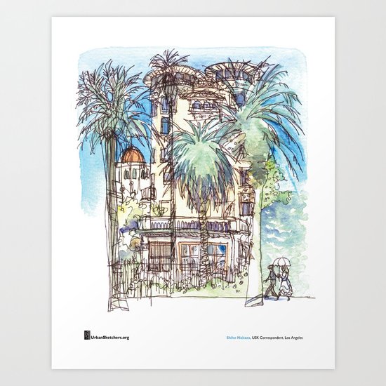 Shiho Nakaza, “Castle Green, Pasadena” Art Print