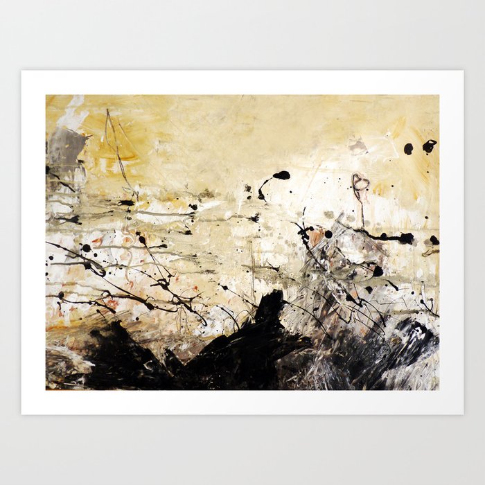 abstract 38 Art Print by woman - SMALL