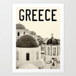 Greece, Cyclades, Santorini Art Print