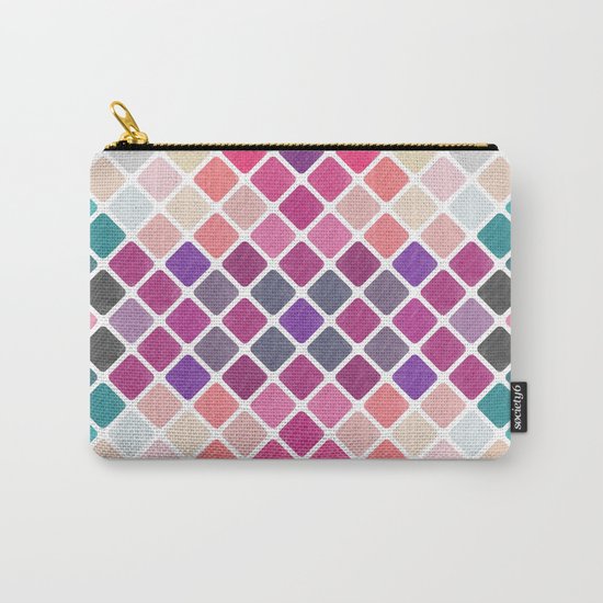 Watercolor Geometric Pattern III Carry-All Pouch