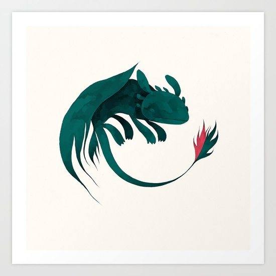 toothless Art Print