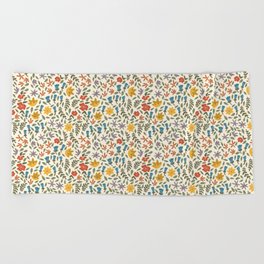 Friends with Flowers Beach Towel