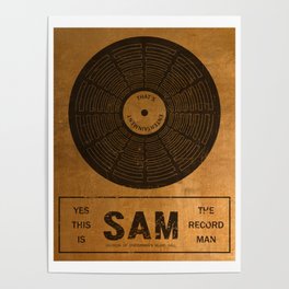 Sam the Record Man Vintage Poster