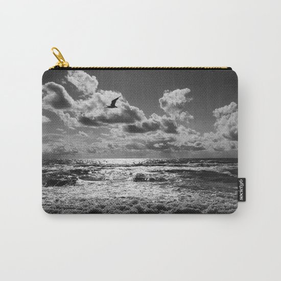 Seagull over sea Carry-All Pouch