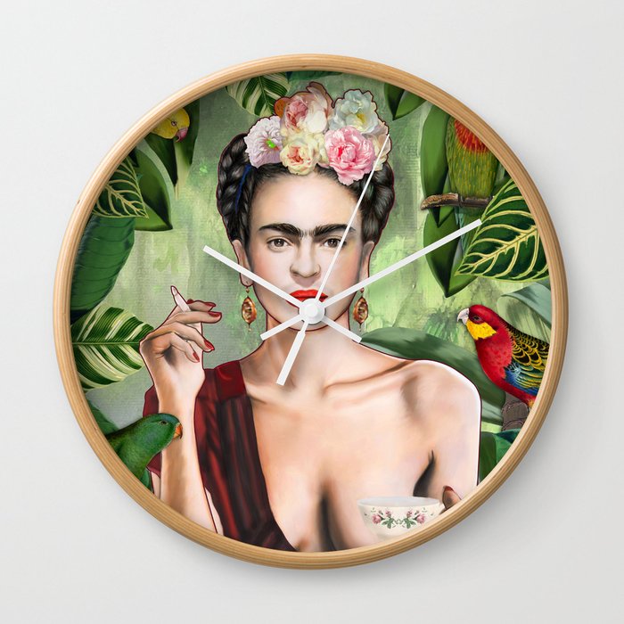 Frida con Amigos Wall Clock