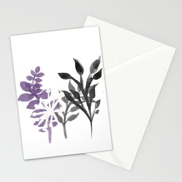Subtle Ace Pride: Watercolor Floral Stationery Cards