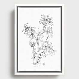 Floral 3 Framed Canvas