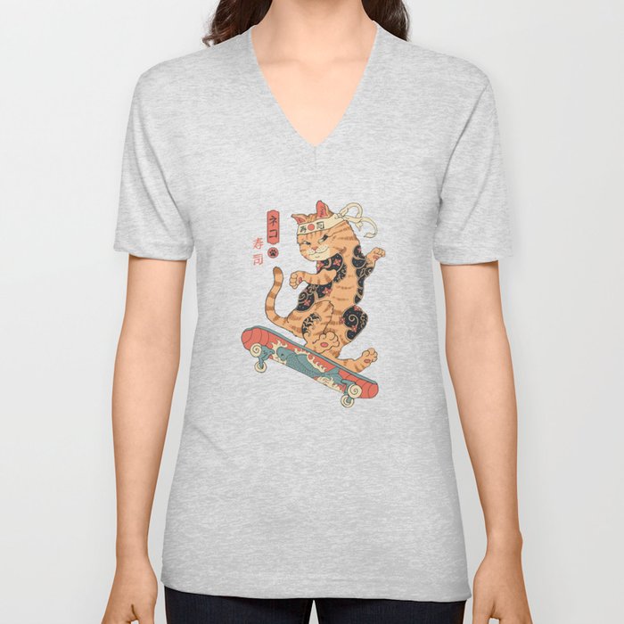 Skatana V Neck T Shirt