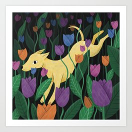 Tulip Fields Art Print