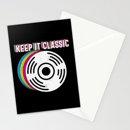 Keep It Classic Retro Vinyl Record Stationery Card