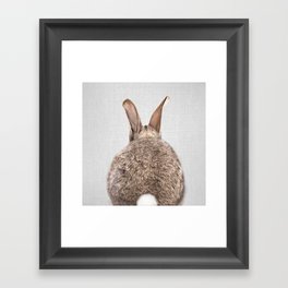 Rabbit Tail - Colorful Framed Art Print