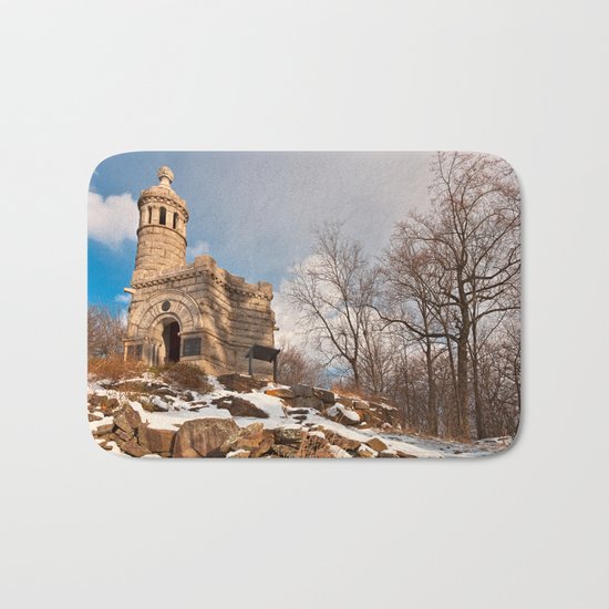 Winter Gettysburg Castle Bath Mat