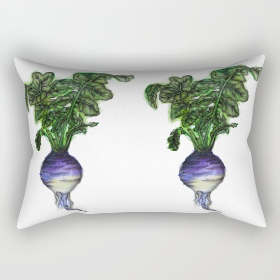 Rooted: The Rutabaga Rectangular Pillow