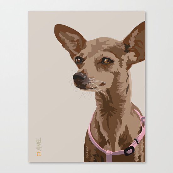 Macy the Chihuahua Dog Canvas Print