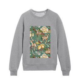 Lemons in the fawn forest B Kids Crewneck