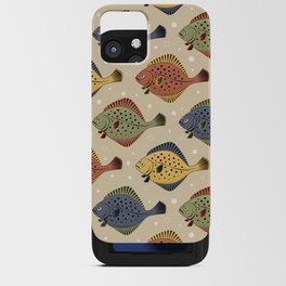 Colorful Flounders pattern iPhone Card Case