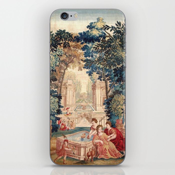 Antique 18th Century Allegory of Spring French Tapestry iPhone Skin